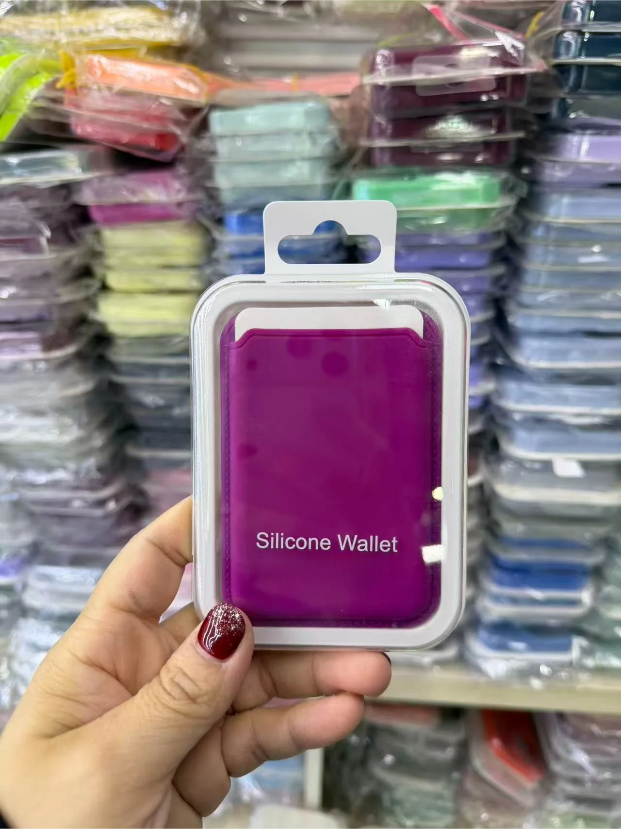 Candy Color Original Flüssigsilikon-Kartenetui für iPhone 17 ProMax 16 14 15 – Starke Magnetkraft für MagSafe Kartenlagerung und Geldbörse – Detail 12