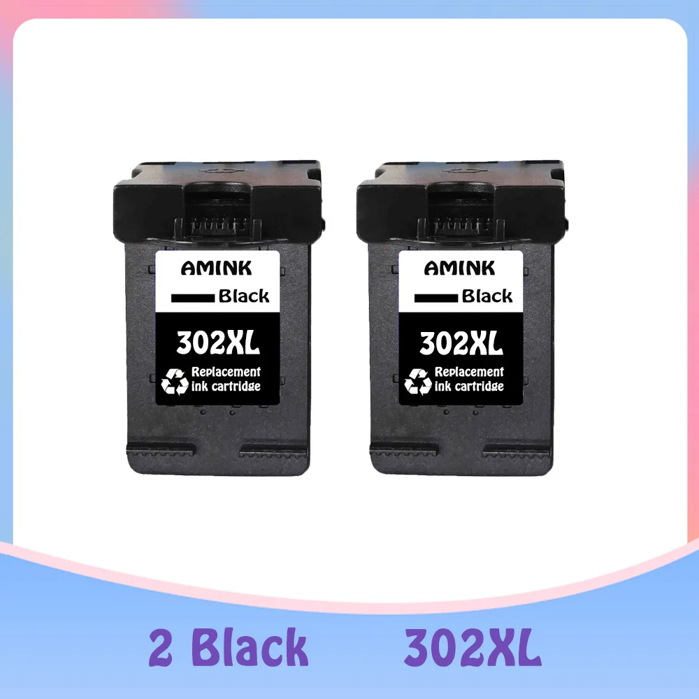 

Black 302 For HP 302 Ink Cartridge HP 302 HP302 XL Remanufactured Deskjet 2130 2131 1110 1111 1112 3630 5200 3639 4520 Printer