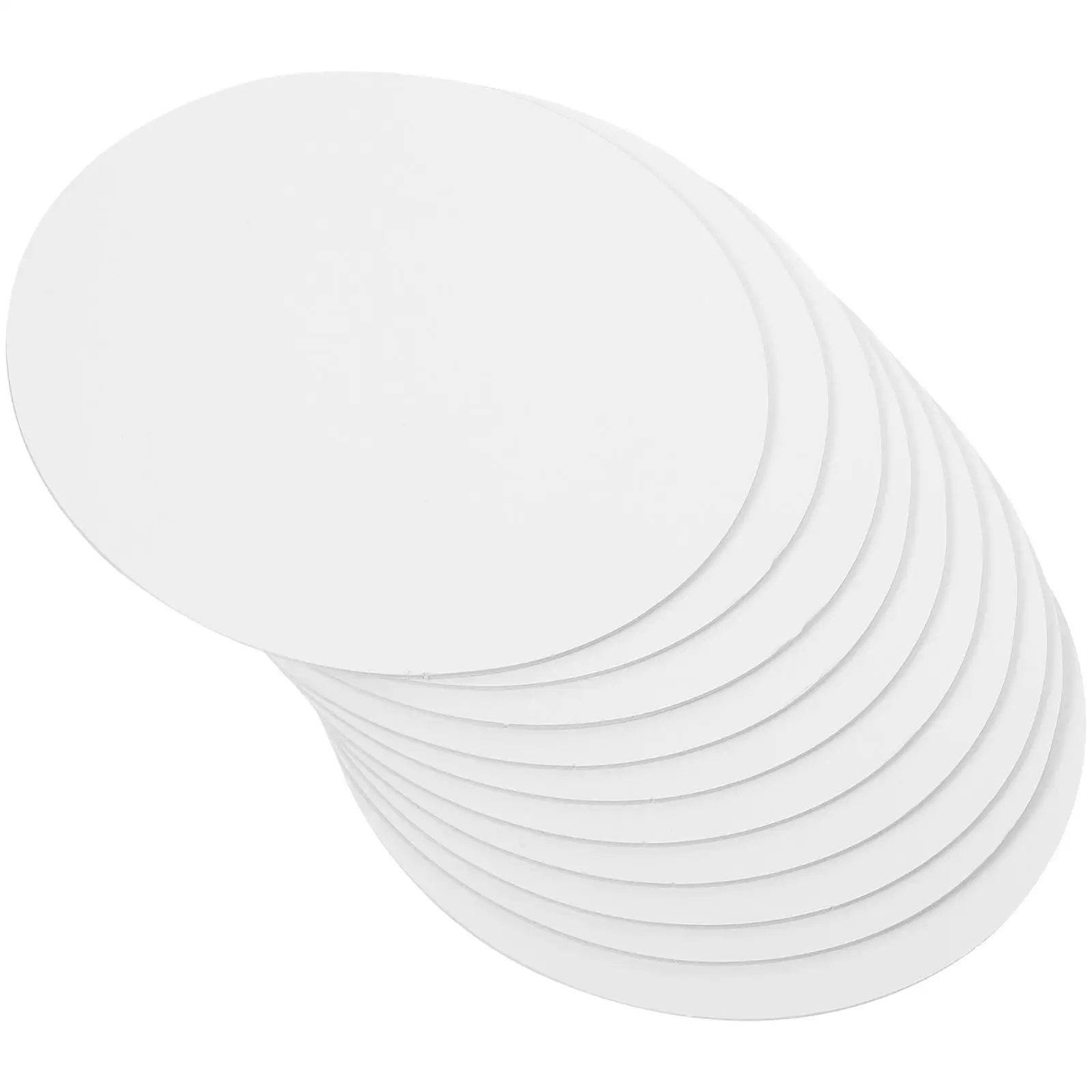 

10 Pcs Boards Dessert Trays White 4 Inch Silver Food Tray Cupcake Display Storage Dessert Display Tray Solution
