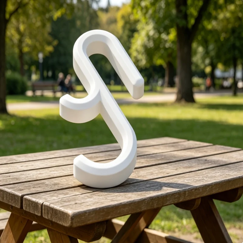 S Shaped Multi Purpose Hook, Desktop Key & Headphone Hanger,Coat Scarf Hook, Portable Small Item Hanging Rack, Utility Hooks