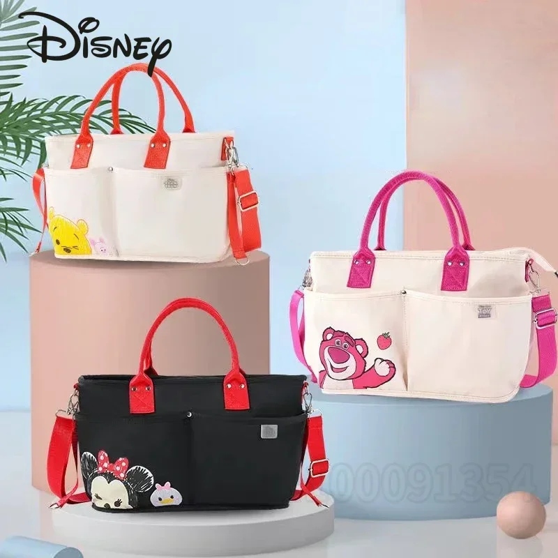 Disney Mickey New Diaper Handbag Cartoon Diaper Bag Fashion Diaper Bag Crossbody Bag Multi Functional Portable Large Capacity