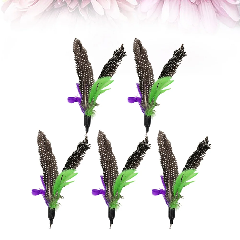 

5pcs Cat Teaser Replacement Heads Interactive For Cats Fun Play Exercise Accessories Pet Supplies Cat