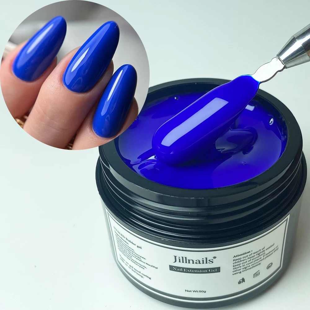 Jillnails Nude Burgundy Gel Nagelverstärker 50G Staubiges Rosa Nude Schimmer UV-Gel für Nagelverlängerung