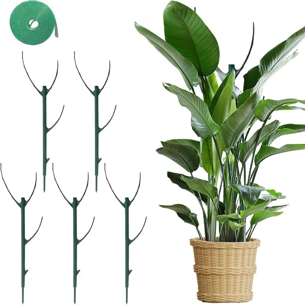 Plastic Plant Support Pile Prevent Tipping Over Expandable Height Bonsai Fixing Rod Flower Pot Trellis Detachable
