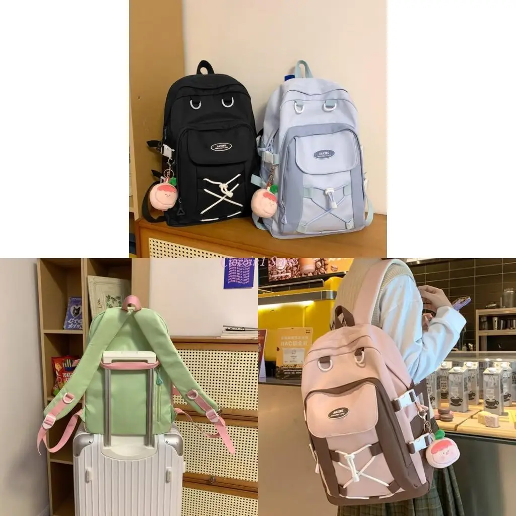 

Y1UB Backpack Student School Backpack Women Large Capacity Backpack Laptop Backpack Fashion Youth Daypack Travel Backpack