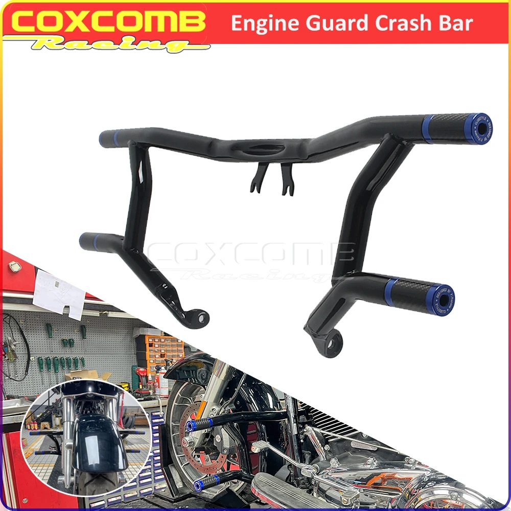 

Highway Falling Protector Cage Motorcycle Engine Guard Crash Bar For Harley Electra Glide FLHFB FLHT Ultra FLHTCU FLHTCUL FLHTP