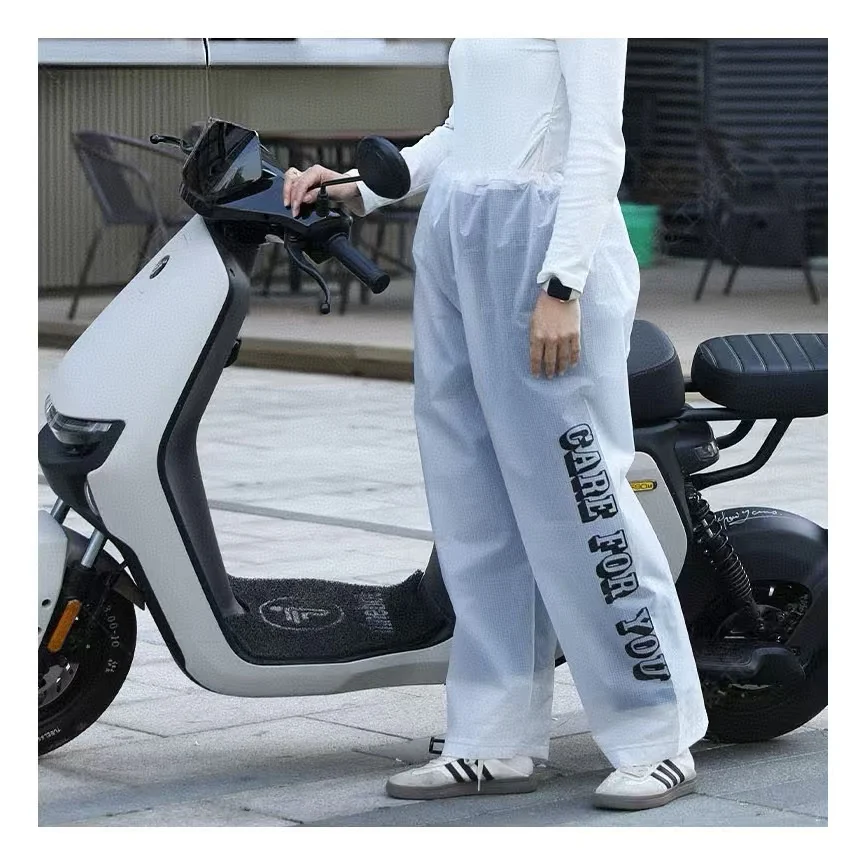 New printed rain pants, lightweight EVA material, rain pants for cycling, outdoor fishing, and hiking, embossed and reusable
