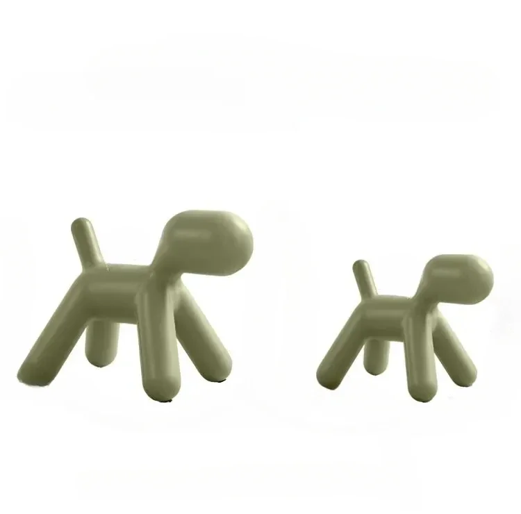 Nordic Creative Design Shoe Bench Puppy Plastic Stool Cartoon Animal Stool Chair Vanity Chair Ottoman Cute Pouf Muebles Ins new