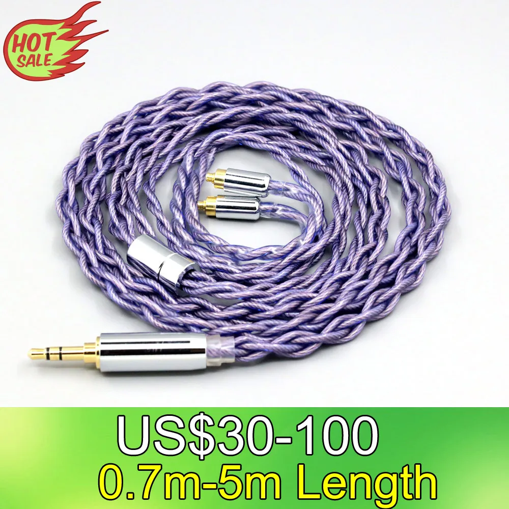 

LN007875 Type2 1.8mm 140 cores litz 7N OCC Headphone Earphone Cable For Dunu dn-2002 4 core