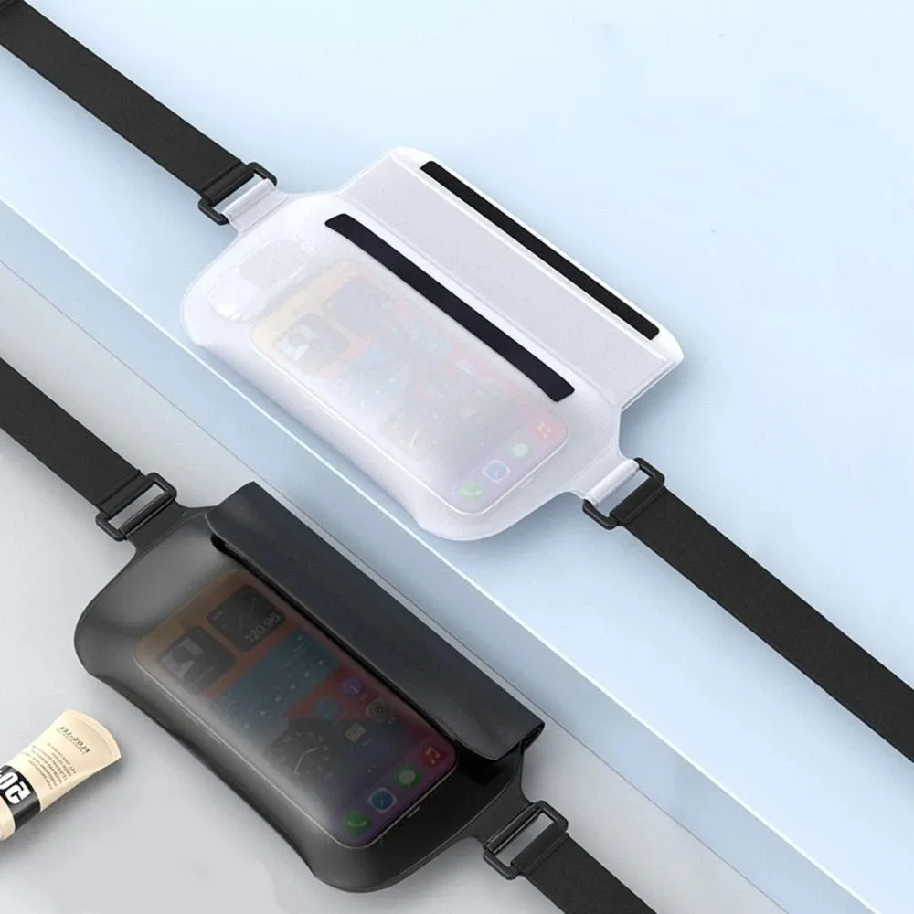 

PVC Waterproof Phone Bag Touch Screen Sealed Transparent Waist Bag Lanyard Phone Protector Pouch Swimming Storage Bag Summer