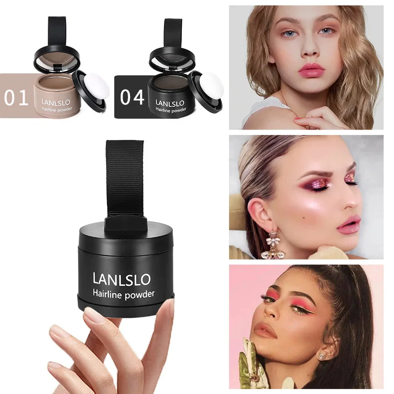 مسحوق شعري طبيعي رقيق ترقق مسحوق الشعر خط الشعر الظل ماكياج الشعر المخفي الجذر التستر مسحوق التغطية الفورية