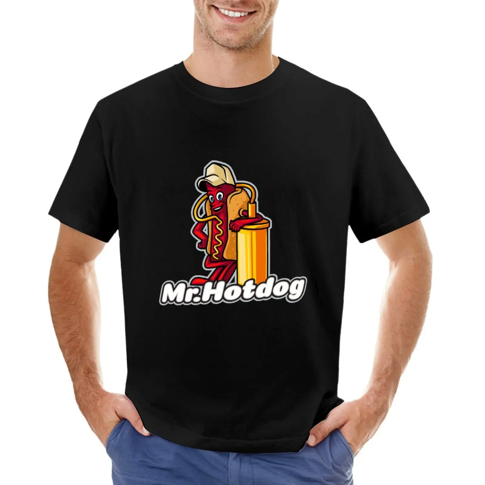 

mr hot dog T-Shirt summer clothes customs street wear mens vintage t shirts