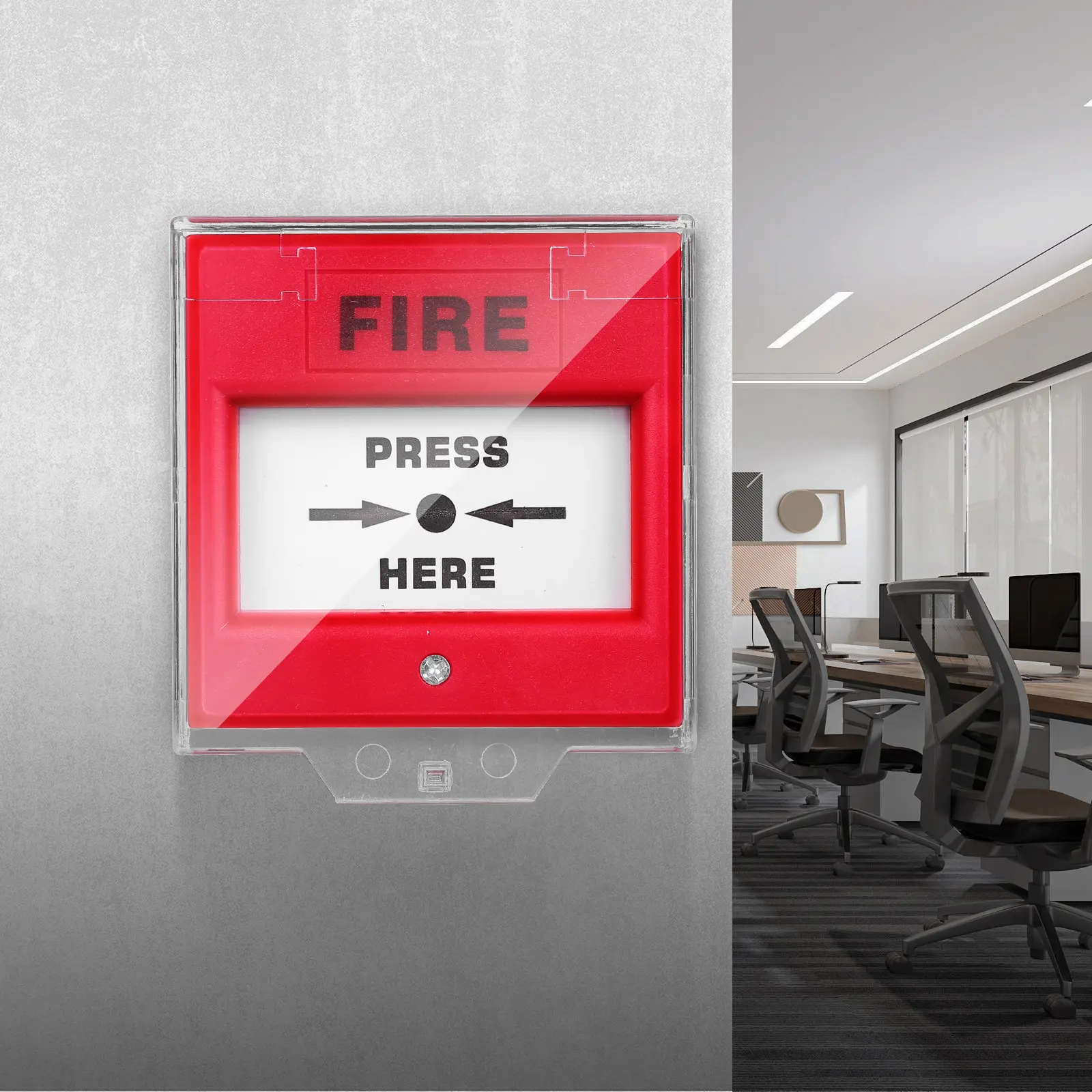 

Emergency Alarm Button Broken Glass Fire Emergency Exit Release Button Electrical Control Access System Security