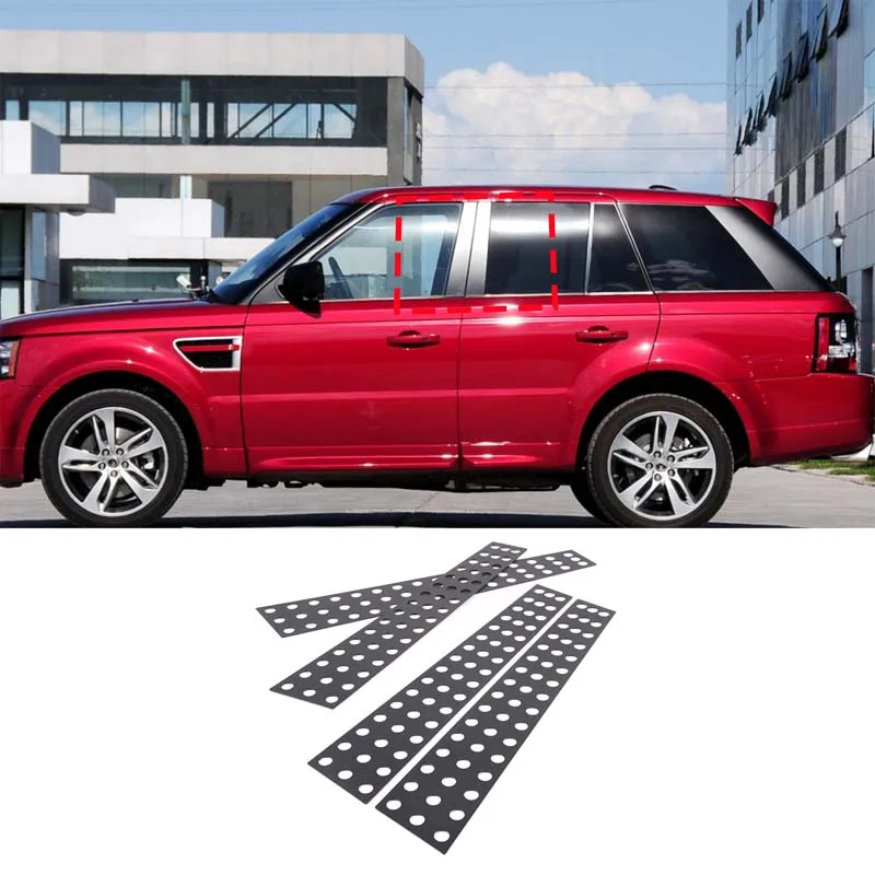 

For 2005-2013 Land Rover Range Rover Sport aluminum alloy car center pillar honeycomb decorative panel sticker auto accessories