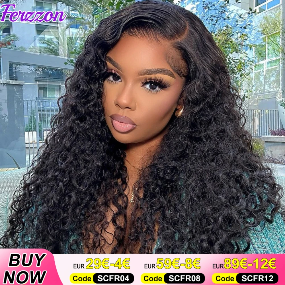 Human Hair Wigs With Lace Front 180 Density Curly Human Hair 13x4 Human Hair Wig With Baby Hair Curly Wig 4x4 Lace Closure For Women