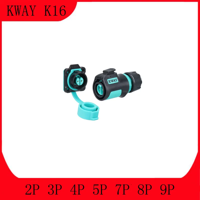 

K16 Waterproof Aviation Plug Seat 2-3-4 Core 5-7-8-9 Pin Power Round Quick Connector KWAY