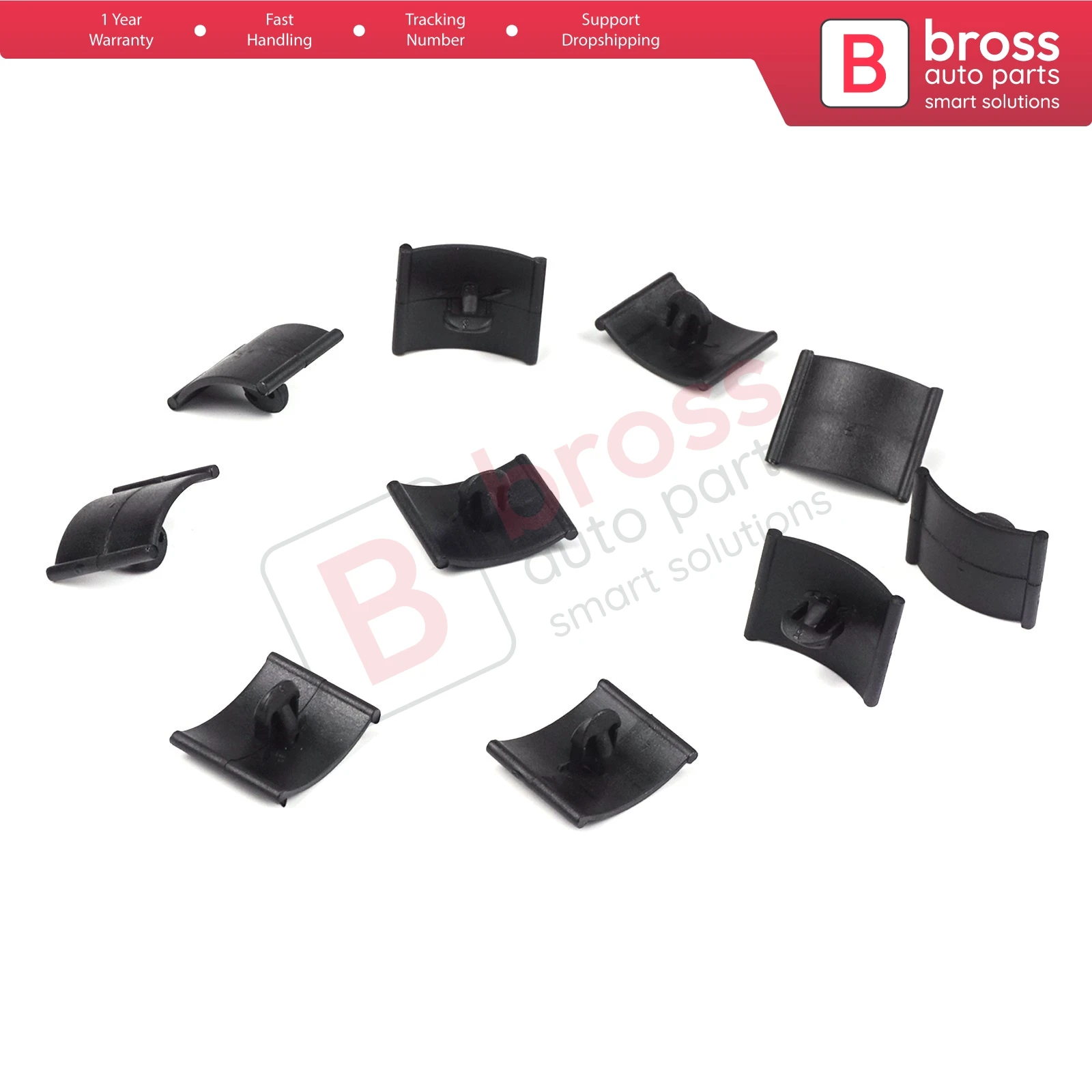 

Bross Auto Parts BCF1734 10 Pieces Hood Insulation Retainer, Black for Opel Vauxhall : 1162488, 1162642, GM : 90355604