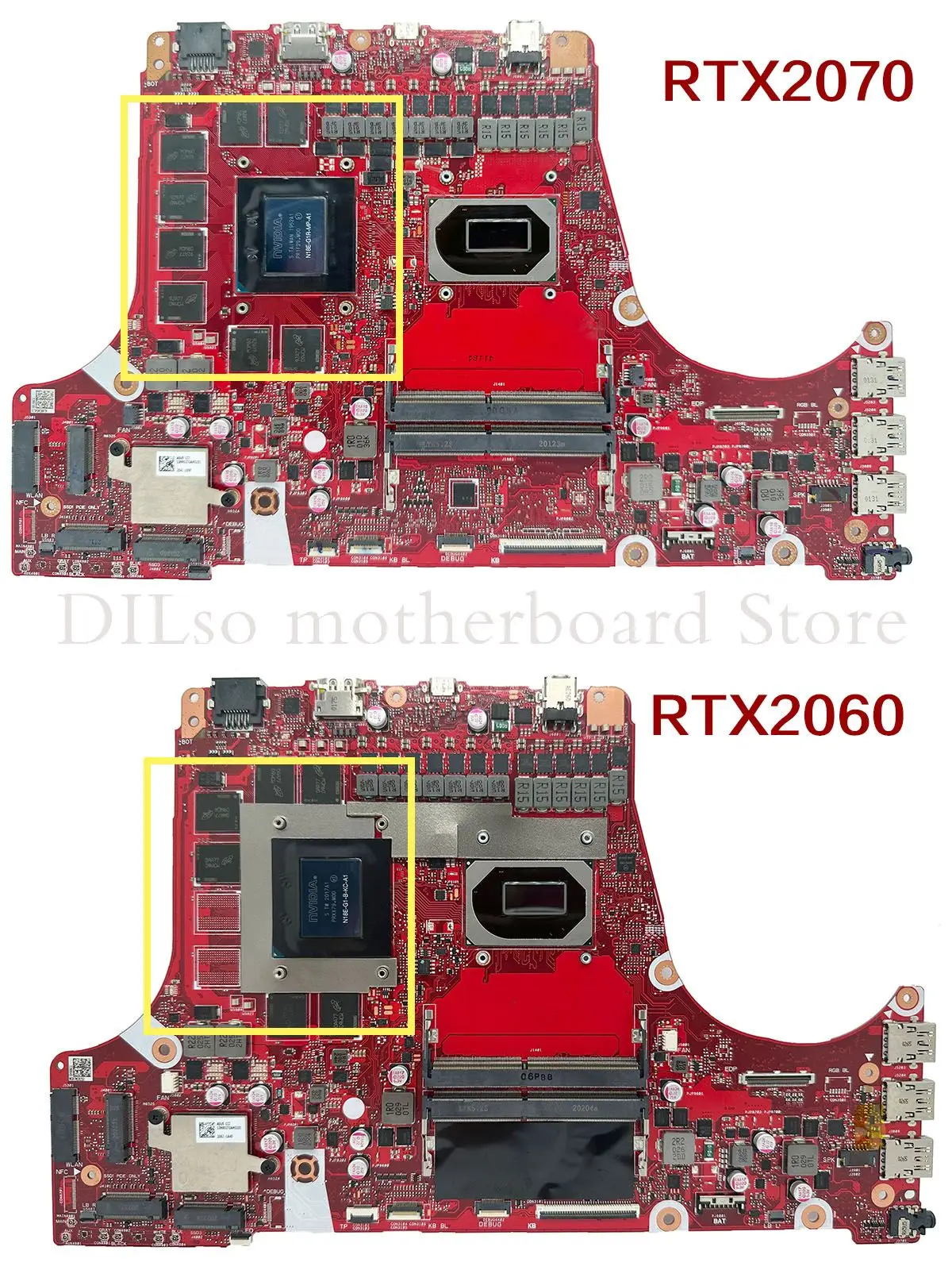 Imagem -04 - Placa-mãe Kefu-laptop para Asus Mainboard I710750h Rtx2060 Gtx1660ti Rtx2070 Rog G532lws G532lw G712lv G712lv G732lv