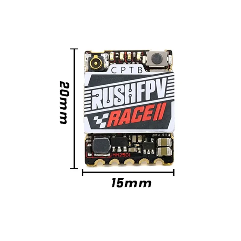 RUSHFPV TANK RACE II RACE 2 5.8G 48CH PitMode 25mW 100mW 200mW Max قابل للتعديل SmartAudio FPV VTX لطائرة بدون طيار FPV