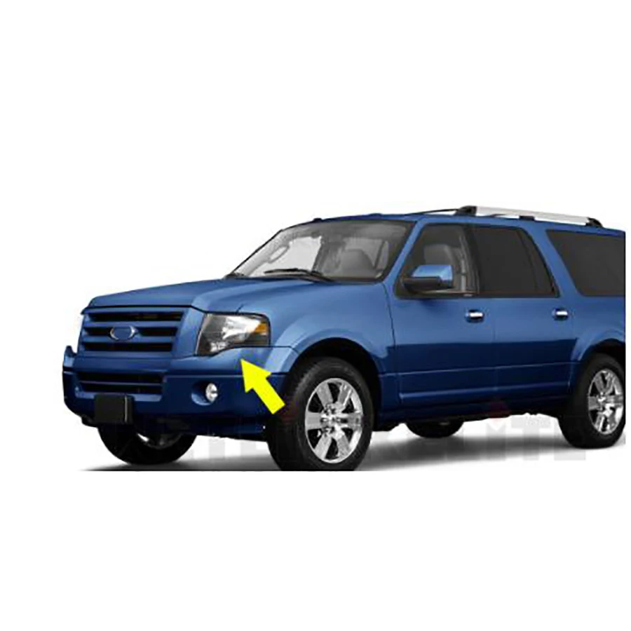 لمصابيح السيارة الأمامية لسيارة FORD Expedition(2007-2014) (خلفية بيضاء بنمط أصفر) OE 7L1Z-13008-AB /7L1Z-13008-BB
