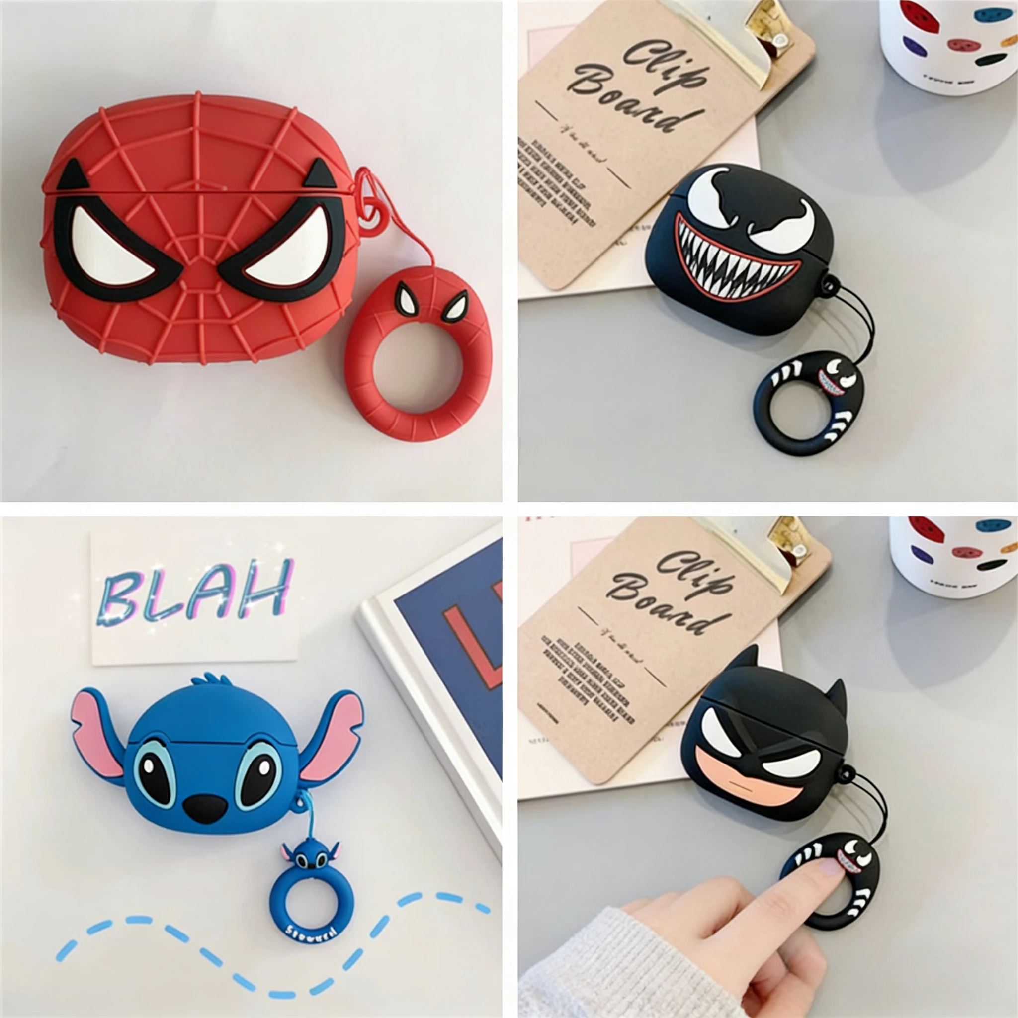 

Case for Apple AirPods 4 2024 3D Cartoon Silicone Earphone Charging Case for AirPods Pro 2 Cover for AirPods 3 2 1