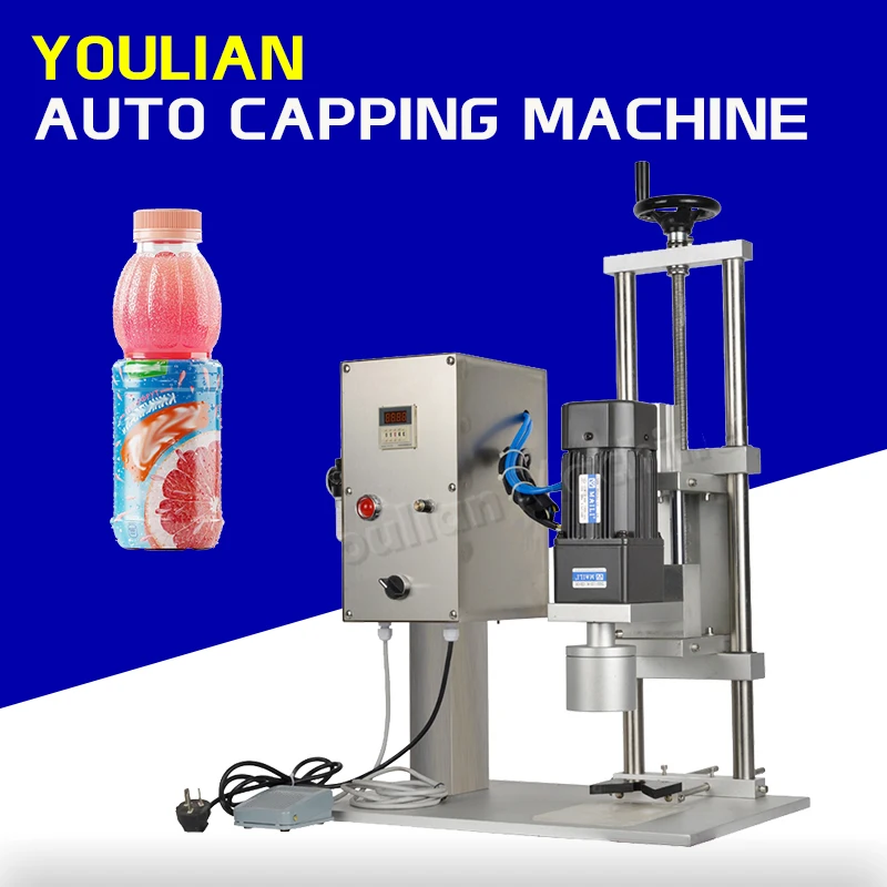 

QDX-450 Piston Bottle Capper pneumatic Vial Small PET Bottle Screw Capping Machine