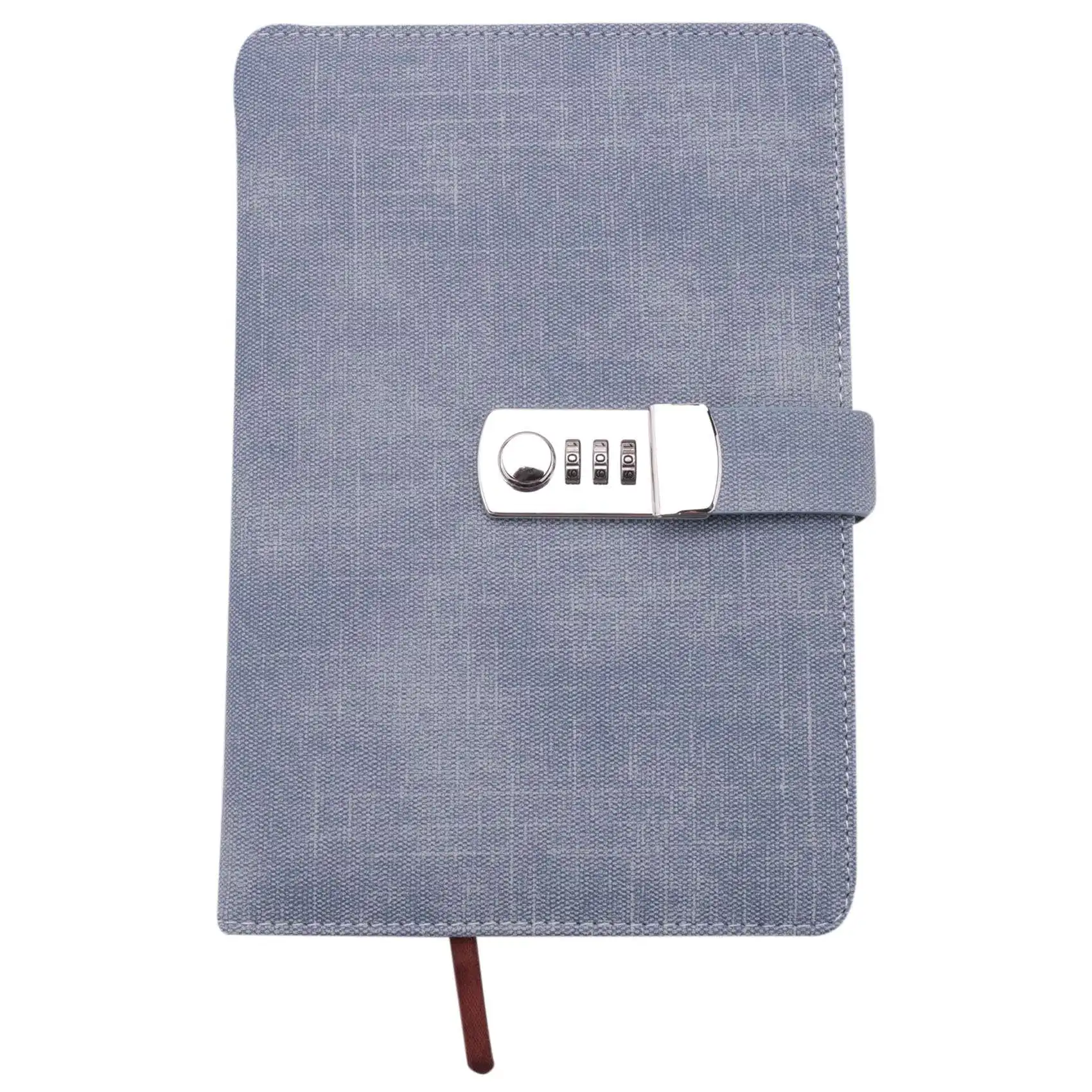 AP-Kata Sandi Kertas Notebook Dapat Dikunci Buku Portabel PU Kunci Diary Jurnal Wisatawan Perencana Mingguan Alat Tulis Sekolah