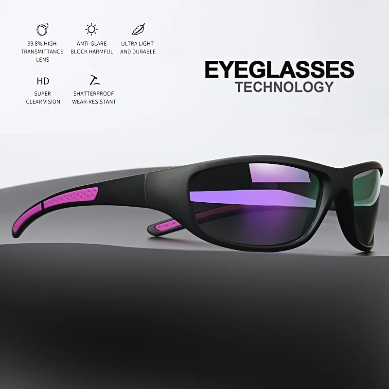 1/3PCS Polarized Sports Sunglasses Set High-Quality Photochromic Wraparound Lenses for Cycling Fishing Driving Night Vision, UV image 2