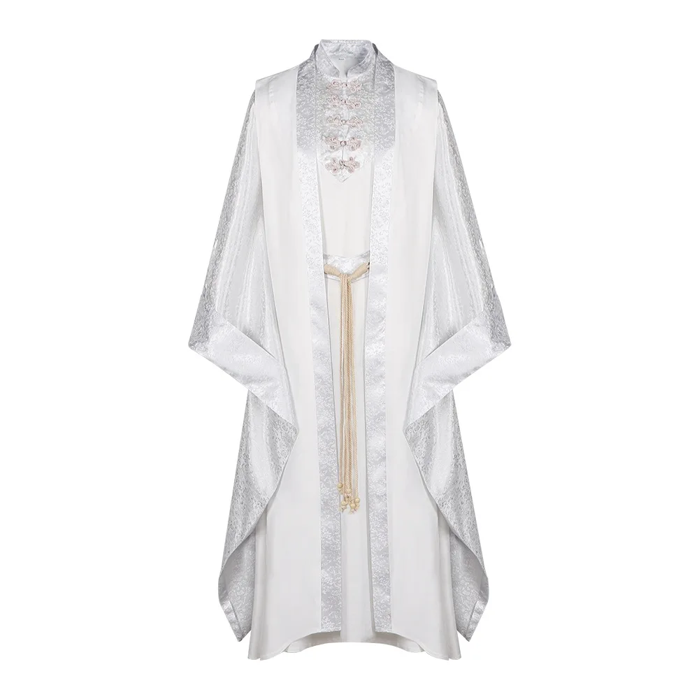 Halloween Cosplay Lorded Saruman Costume for Men White Robe Men Disguise Halloween Party Carnival Cosplay Saruman Outfits