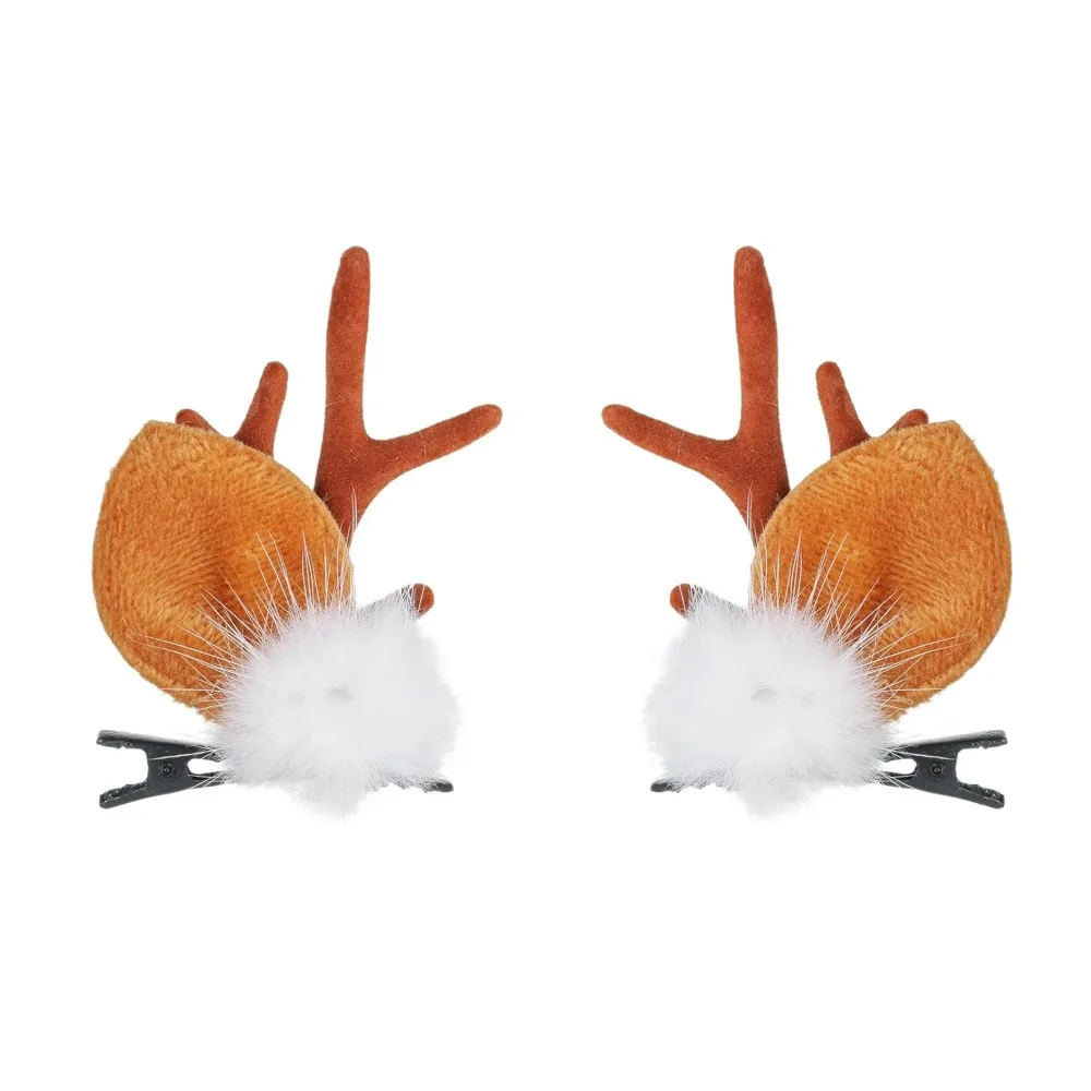 

Рождественские заколки для волос Маленькая рождественская повязка на голову с рогами северного оленя Заколки для волос Красота Повязка на голову с оленем Аксессуар для волос Головной убор (ZJ14854)