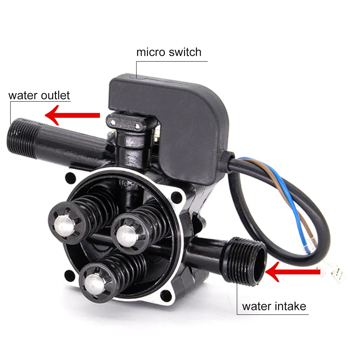 1pc 2900PSI 2500W Water Pump High Pressure Cleaning Machine Car Washing Pump Self Priming Pump Cleaning Sprayer Car Washer Pumps