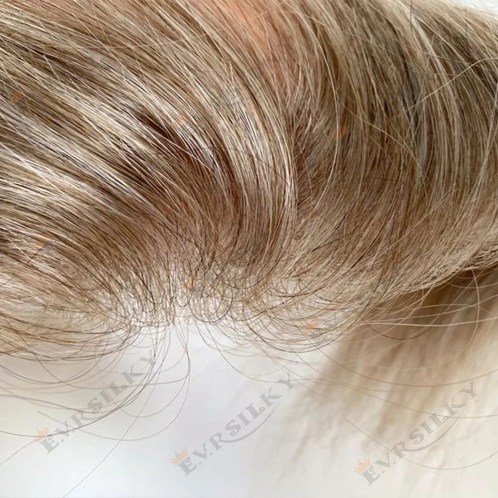 

Супер натуральная тончайшая кожа, невидимая основа из искусственной кожи, 0,02 мм, блондинка, 22р # Мужские парики Vloop, парик, серый, черный, 1B40, реалистичная линия человеческих волос