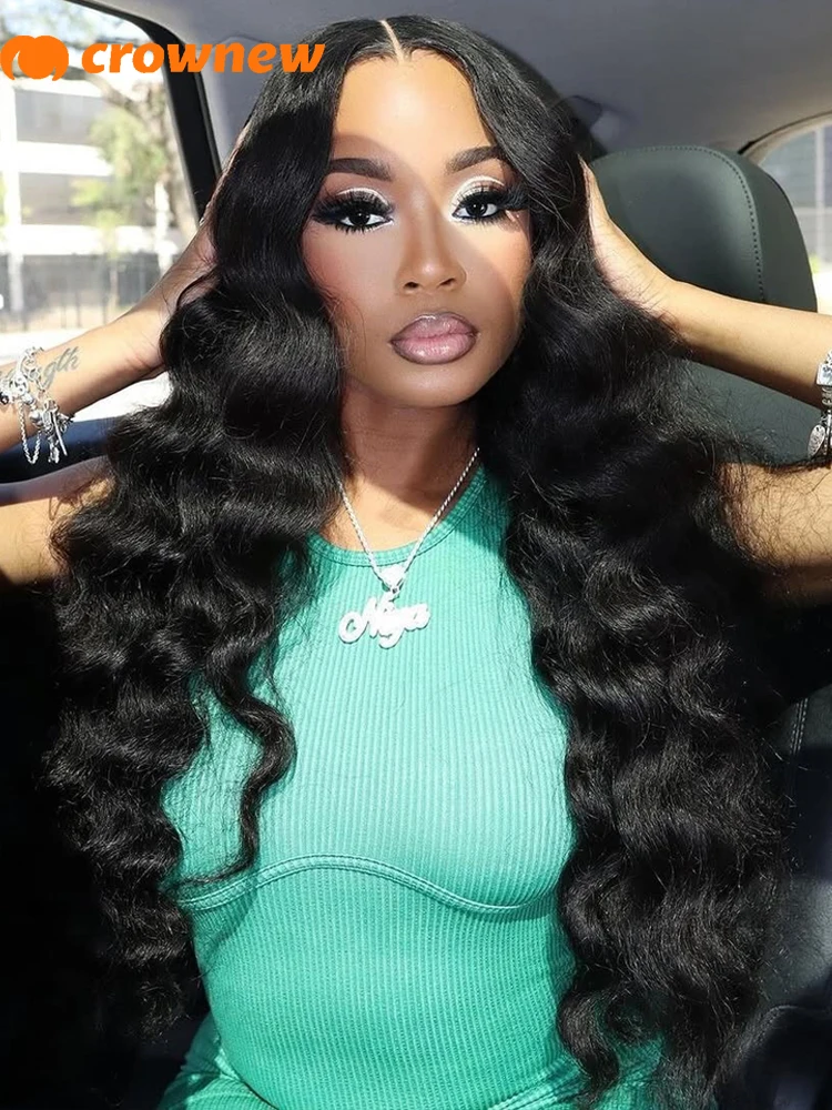 Deep Wave Frontal Wig 13X4 13x6 HD Lace Frontal Wig Human Hair 200% Curly Wigs Pre Plucked Bleached Knots Wigs Human Hair