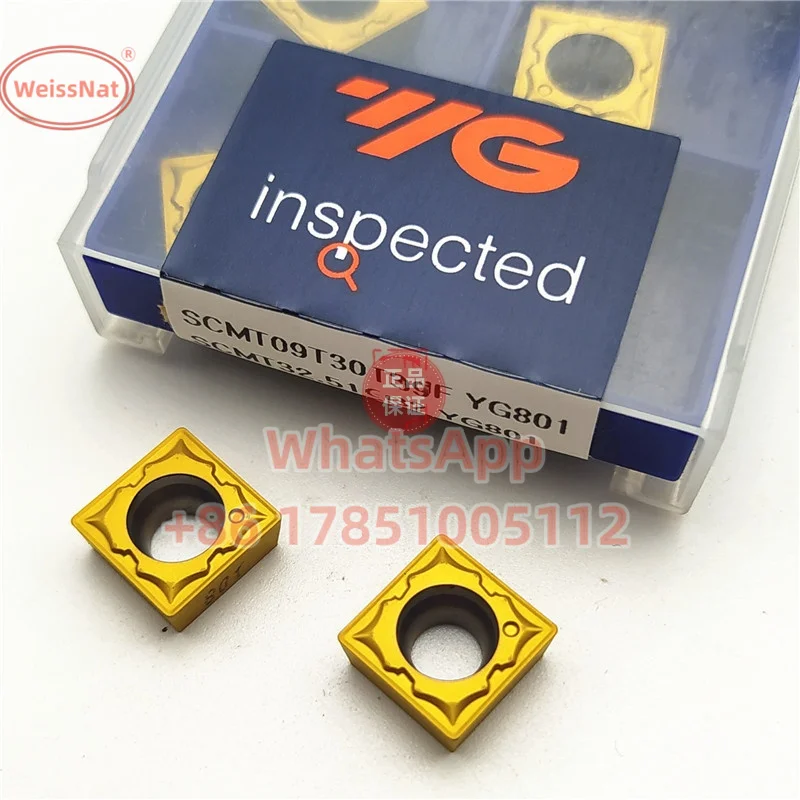 

YG-1 SCMT09T304-UF SCMT09T308-UG YG801 Carbide Insert SCMT Inserts