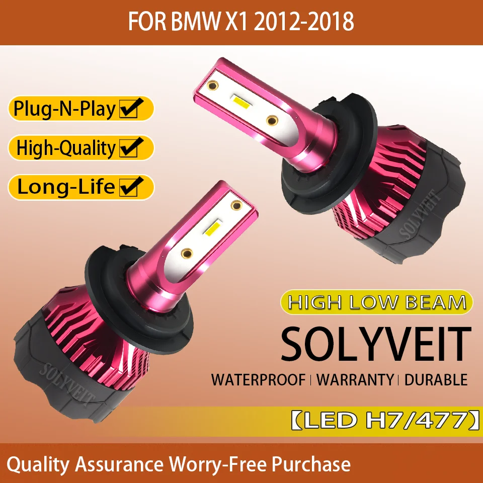 

Power Saving Waterproof Plug and Play High-Lumen LED HIGH LOW Beam H7 HEADLIGHT FOR BMW X1 2012 2013 2014 2015 2016 2017 2018