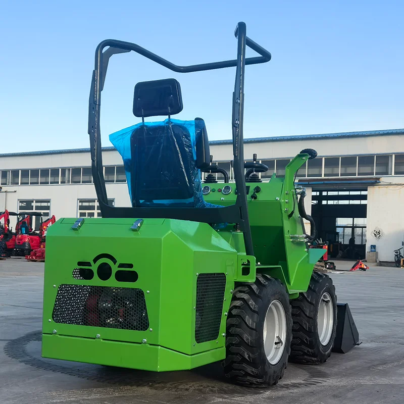 Customized Low Price Mini Skid Steer Loader With Attachment 400Kg Front Loader Tractor China Factory