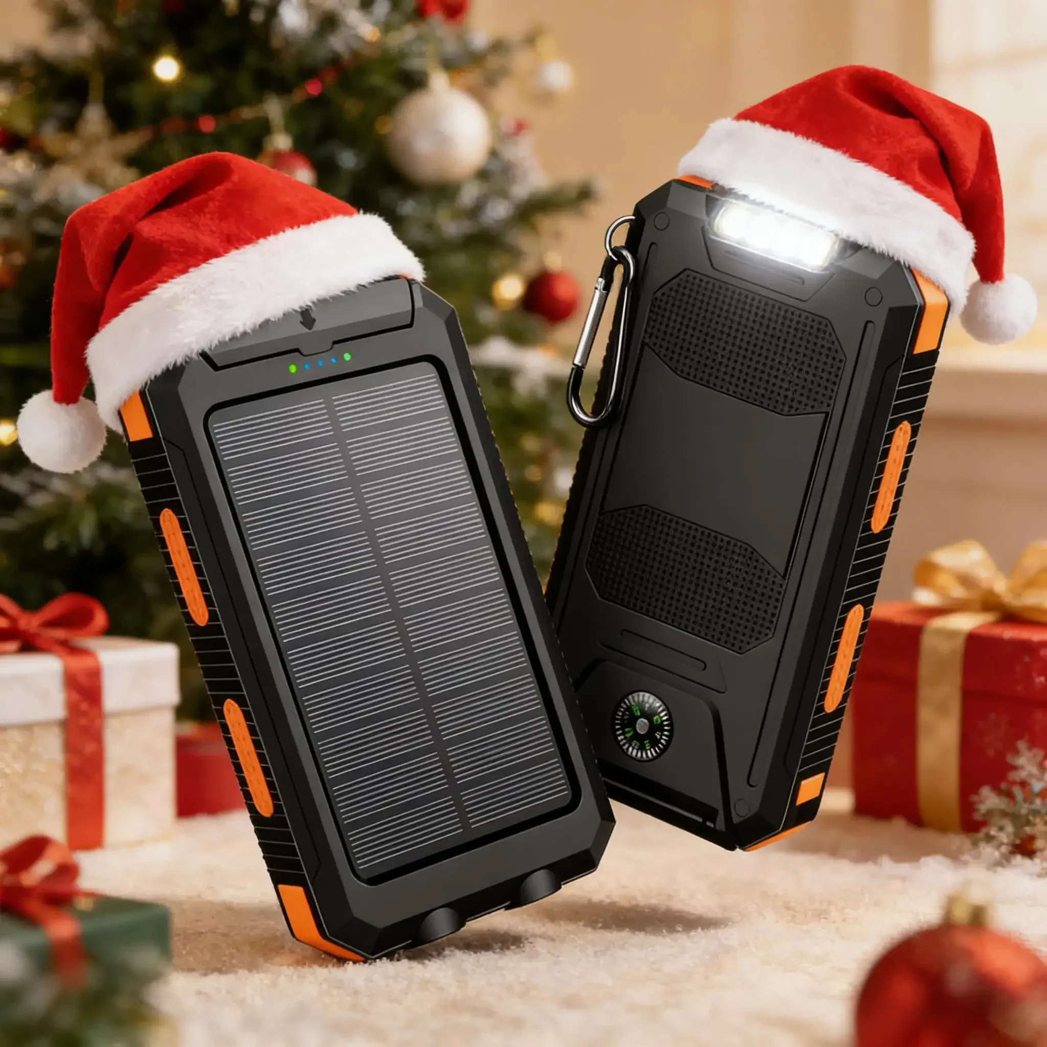 

Большая емкость 10000 мАч Солнечная батарея Компас Светодиодный светильник Путешествия Пеший туризм Кемпинг Essential