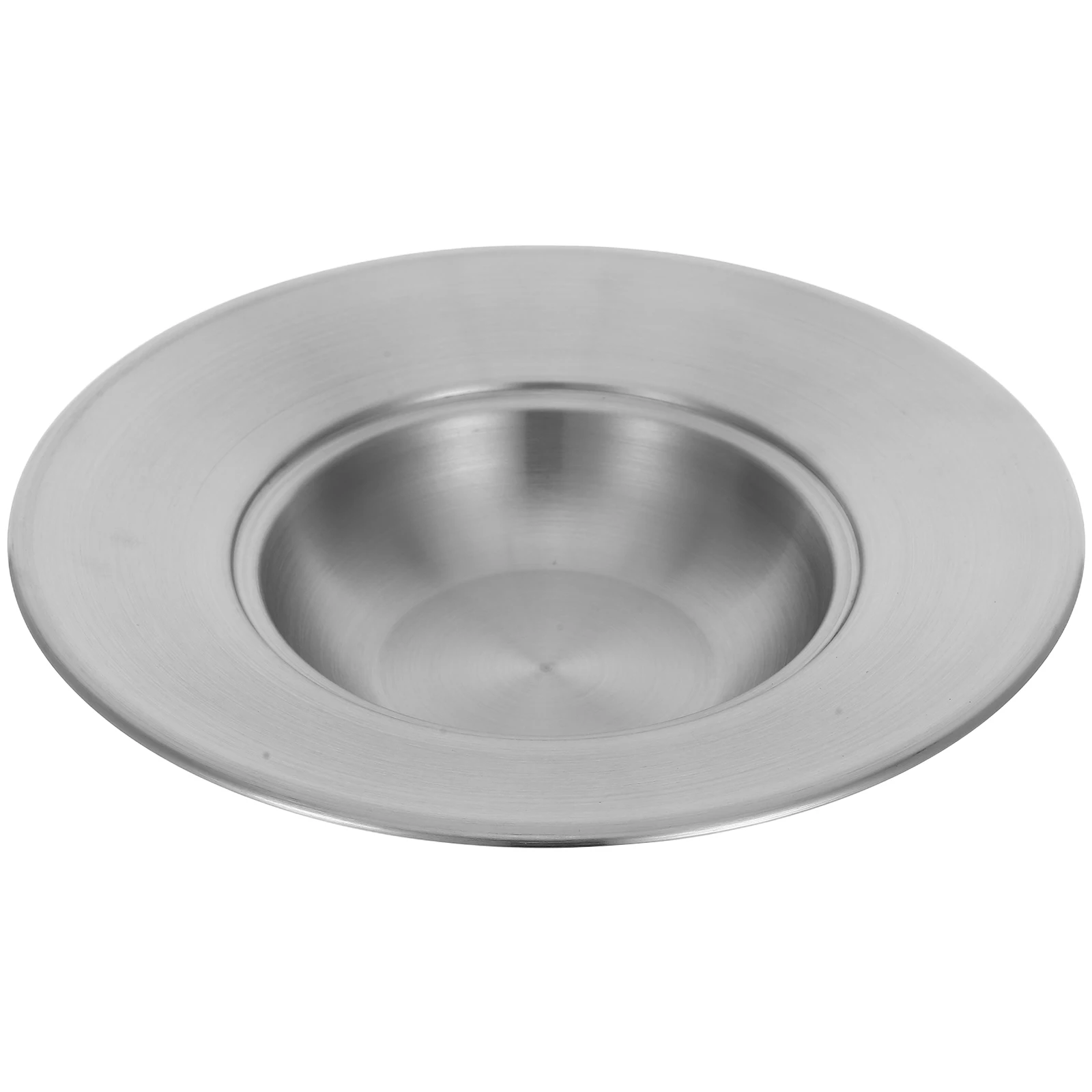 

Stainless Steel Pasta Bowl Deep Noodle Bowls Kitchen Dining Plates Soup Server Portable Spaghetti Multifunctional Easy