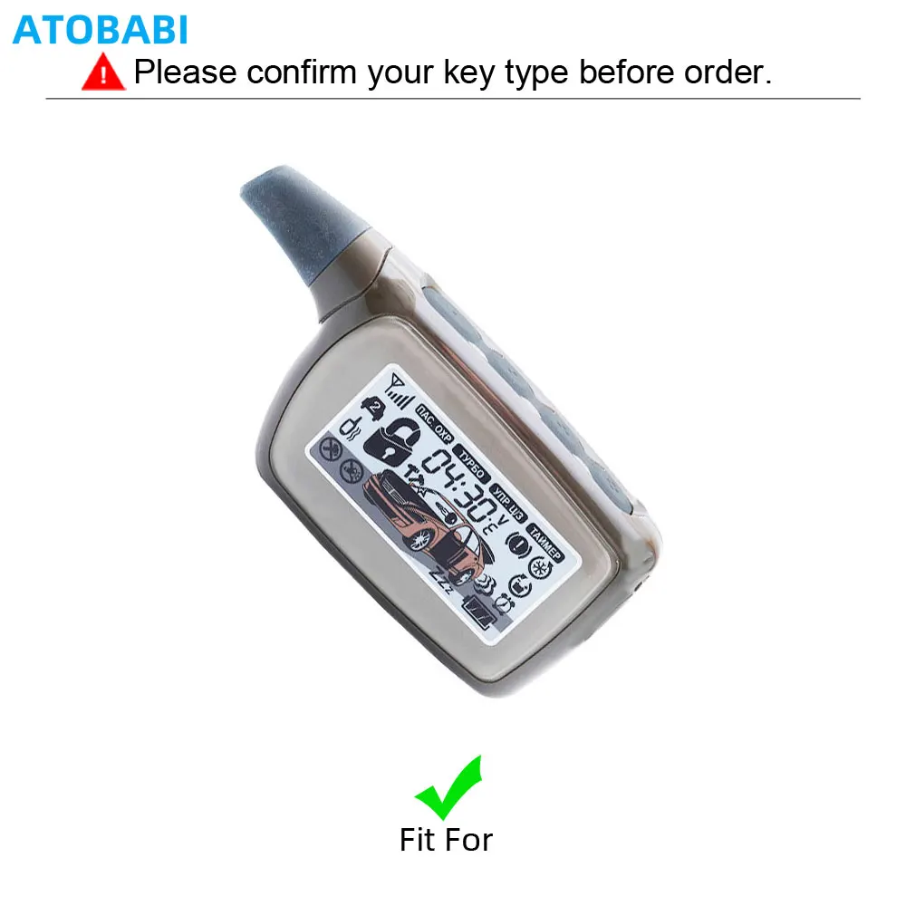 Leather Car Key Cover Bag For Scher-Khan Logicar 1 2 3 4 3i 4i 5i 6i Two Way Car Alarm System LCD Remote Fobs Shell Protect Case