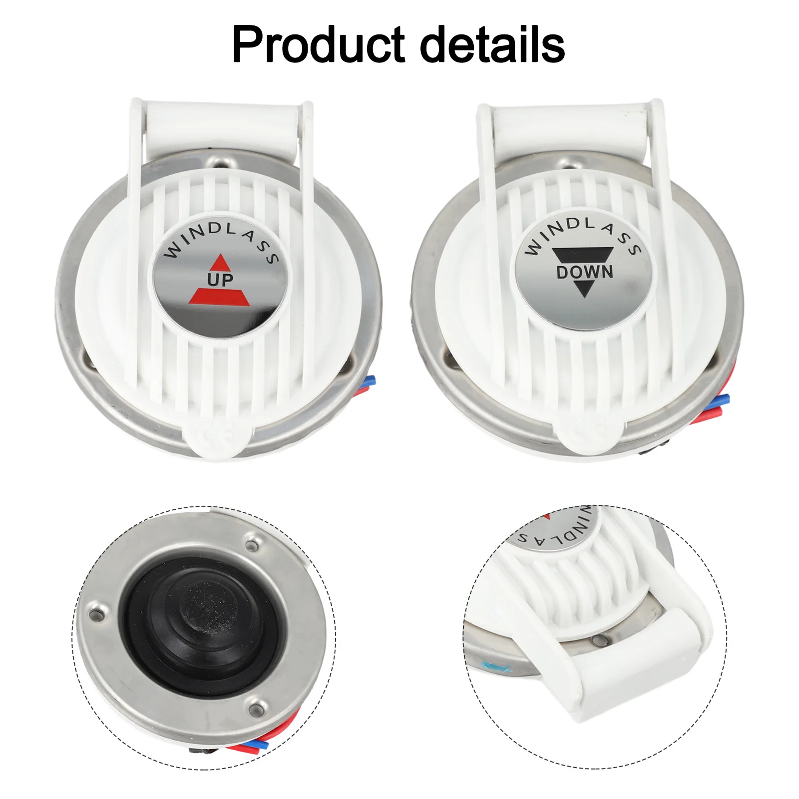 

Compatible With 12V 24V Windlass Boating Gear Electric Windlass Control 3 Dia Boat Anchor Windlass Composite Plastic Material