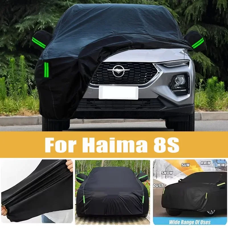 

For Haima 8S Full Car Cover Four Seasons Universal Outdoor Sun Anti UV Rain Snow Dust Protection Oxford Cloth Car Accessories