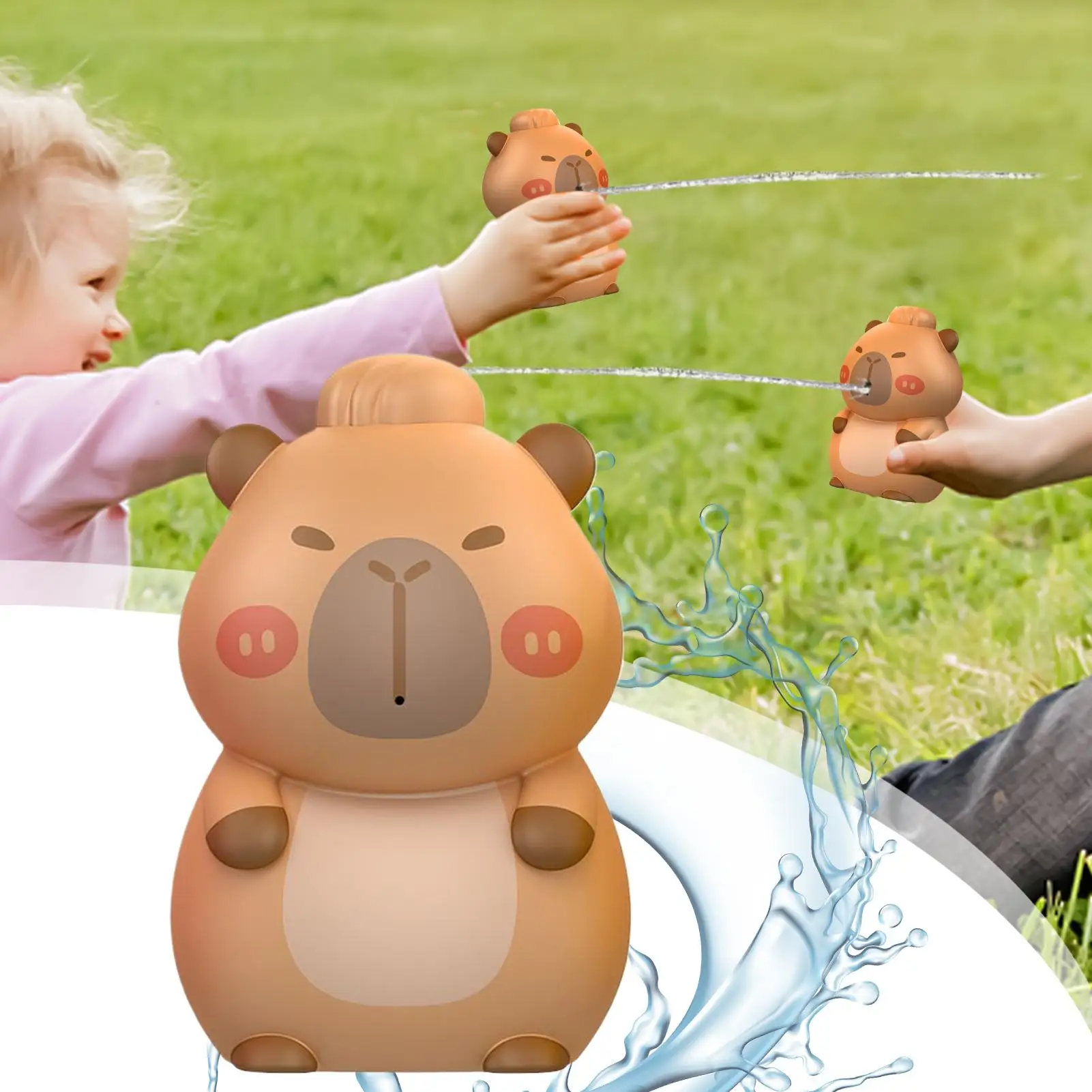 สระว่ายน้ํา Squirt ของเล่นเล่นกลางแจ้ง Squirter ของเล่น Interactive ตลก Capybara รูปร่างเกมชายหาดสําหรับ Backyard ว่ายน้ําปิกนิกเด็ก Camping