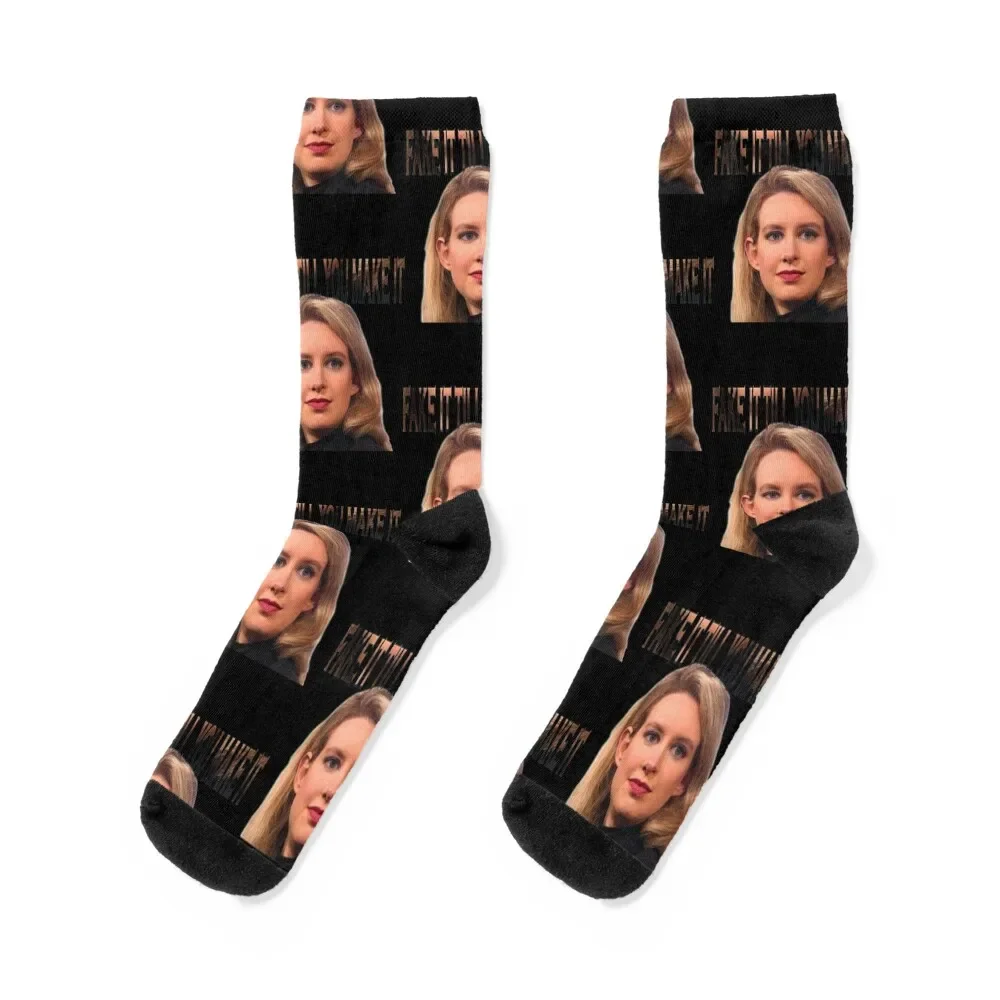 

elizabeth holmes theranos Socks retro sports and leisure Lots Men's Socks Luxury Women's