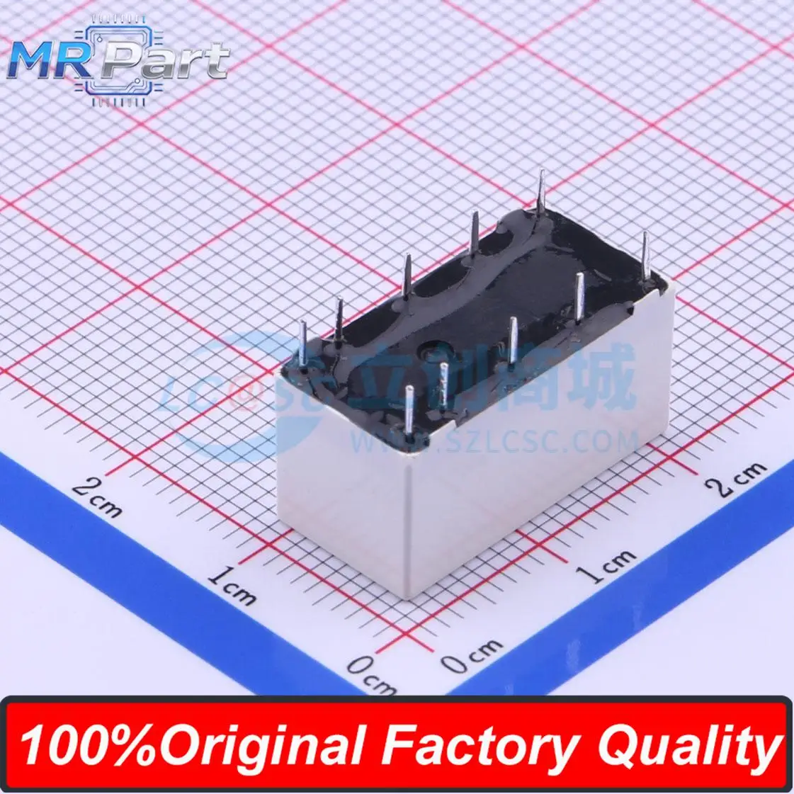 5Pcs HFD2/005-M-L2 DC5V Ultra-small Dual in-line Signal Relay 5V 3A 30VDC Two-group Conversion Double Pole Double Throw DIP-10