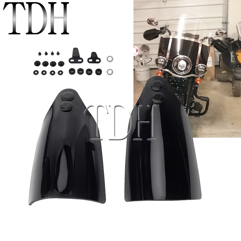 

TDH Handlebar Protector Aluminum Mounting Hardware PC Hand Guards Handguard For Harley Sportster Custom Hugger Sport 883 1200 XL