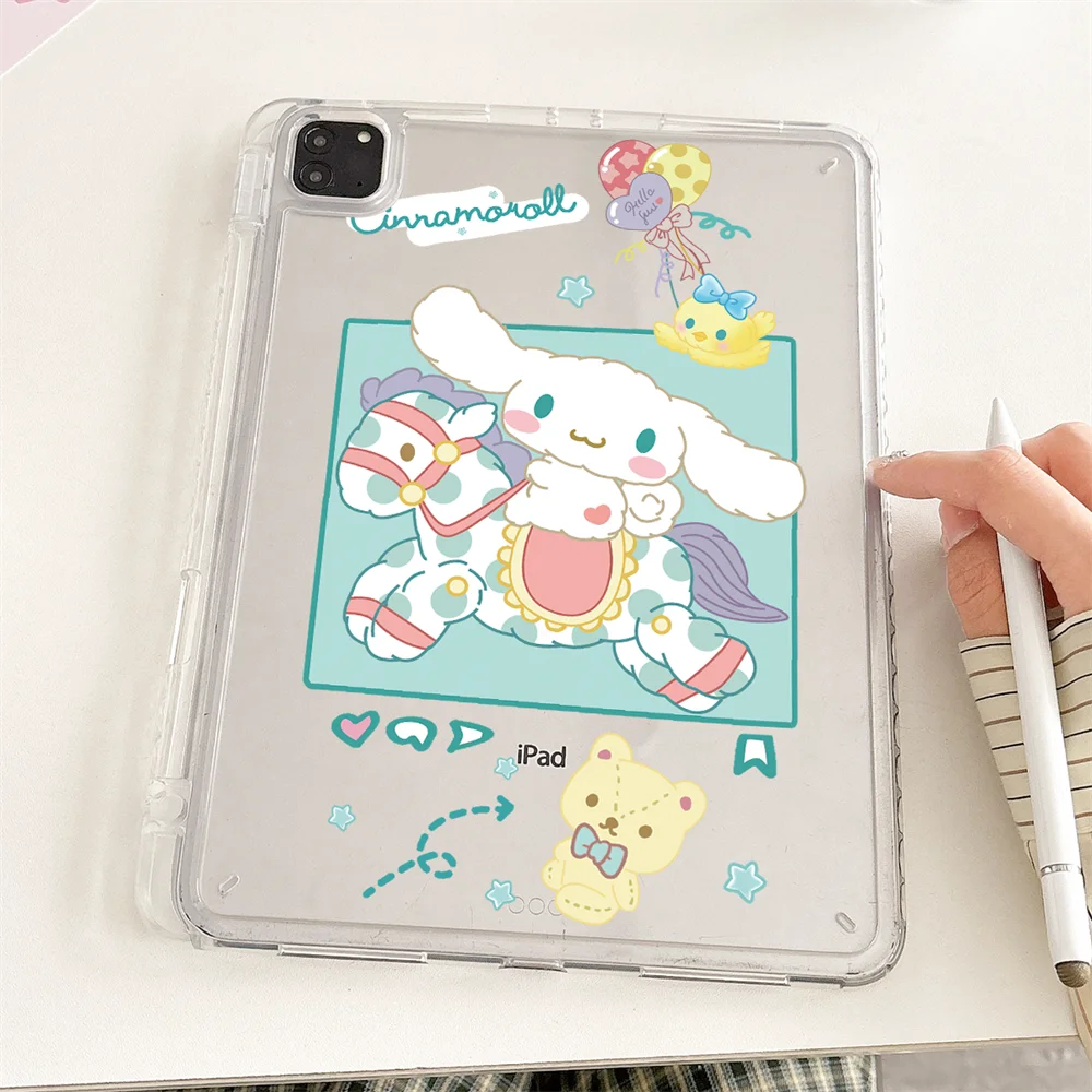 

Cinnamoroll Case For iPad 2025 Air11 10th 11th 9th 8th 7th 10.2/10.5 Cover with Pen Holder Pro11 2024 Air4 5 10.9in 9.7 Mini6 7