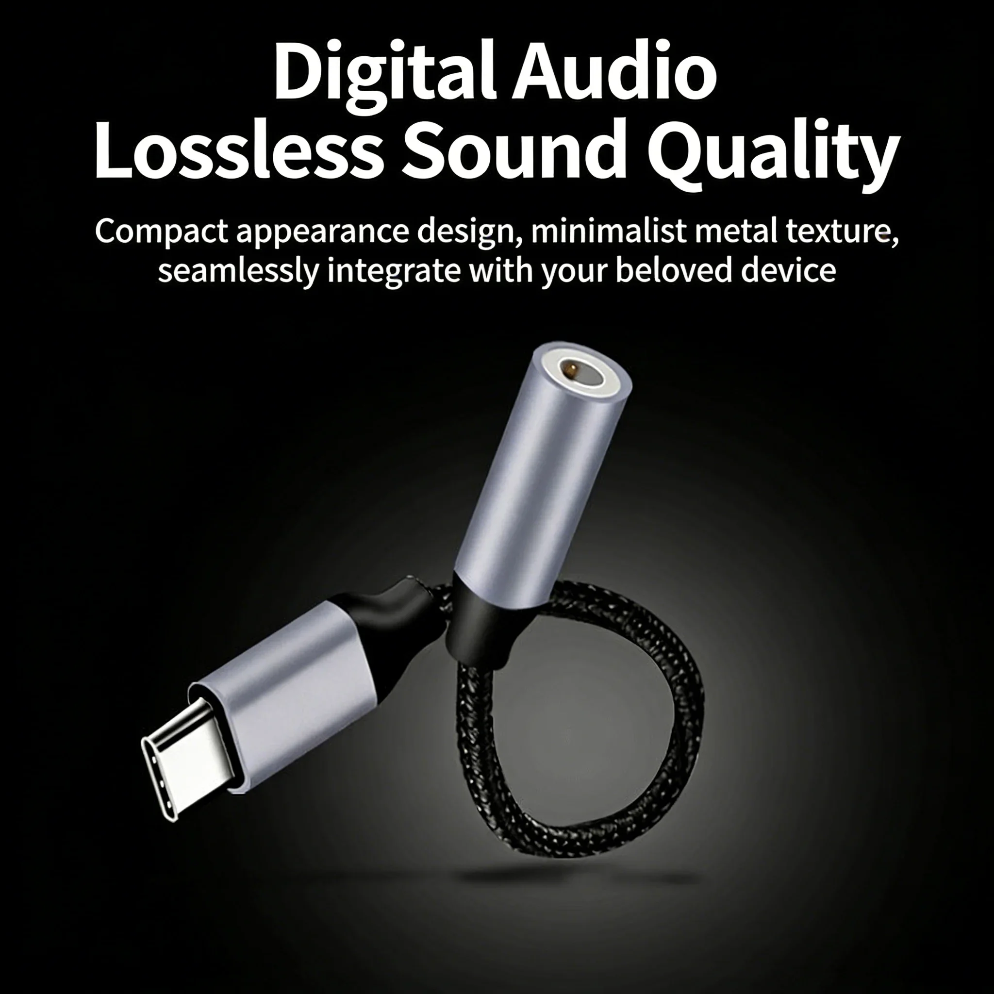 USB C to 35mm Headphone Jack Adapter Type C Aux Audio Cable Airport Lounge Podcast Listening Relax Before Flight
