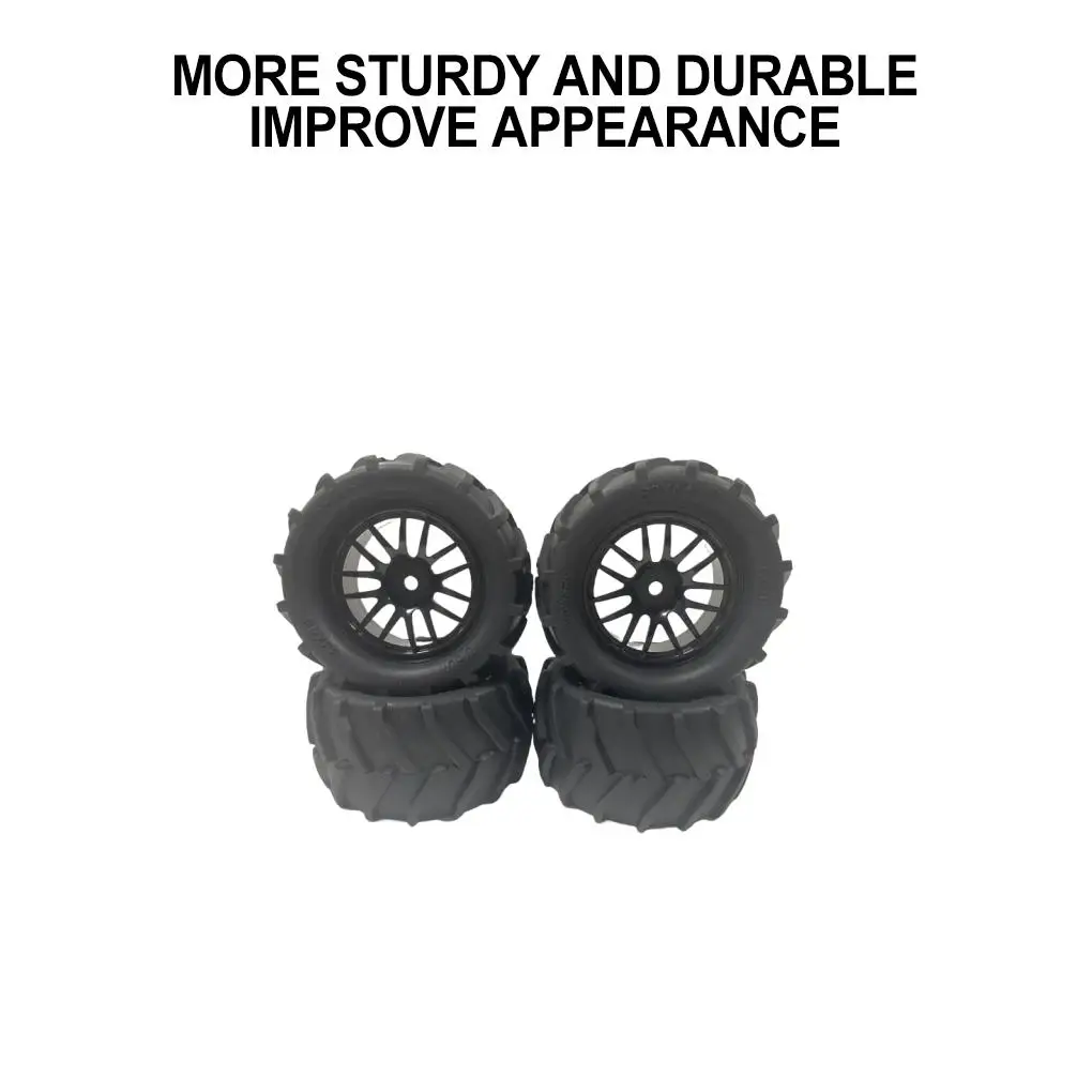 RCGOFOLLOW Plastic Durable Wheel Rims Tyre Wear-resistant Rc Wheel Rims Tyre For 1/14 Rc Wheel Rims Tyre MJX 14210 Black