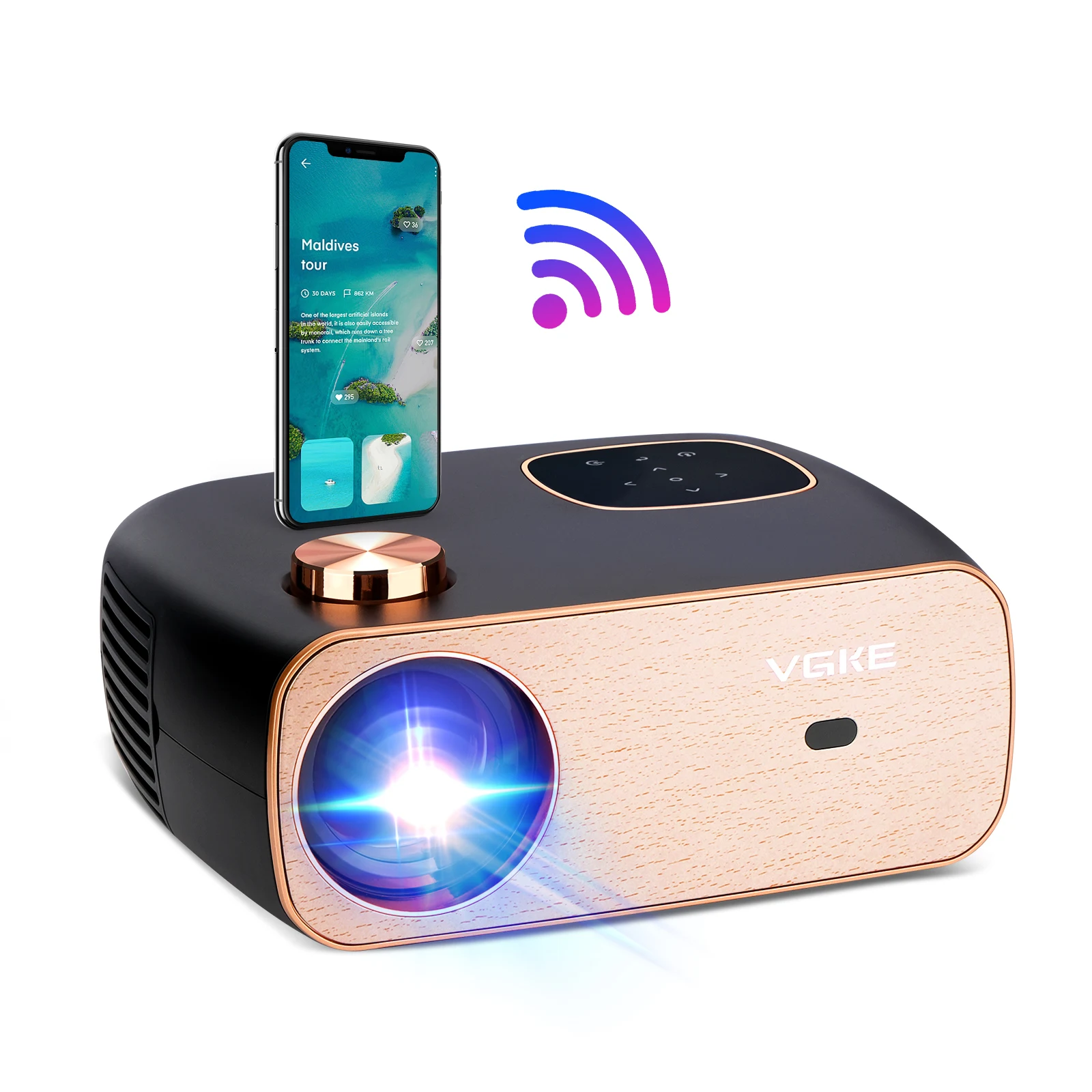 WIFI Android Projetor Native 1920 x 1080P 3D Home Theater For Office Home School 1080P Full HD LED Projector