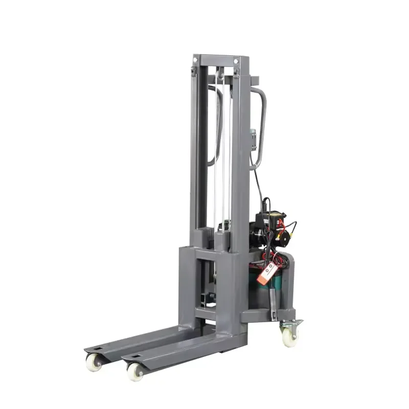 MAF Stage Specific Mini Forklift Stacker Semi Electric Pallet Stacker 300kg Mini Electric Stacker Mini Electric Lifter 1600mm 5